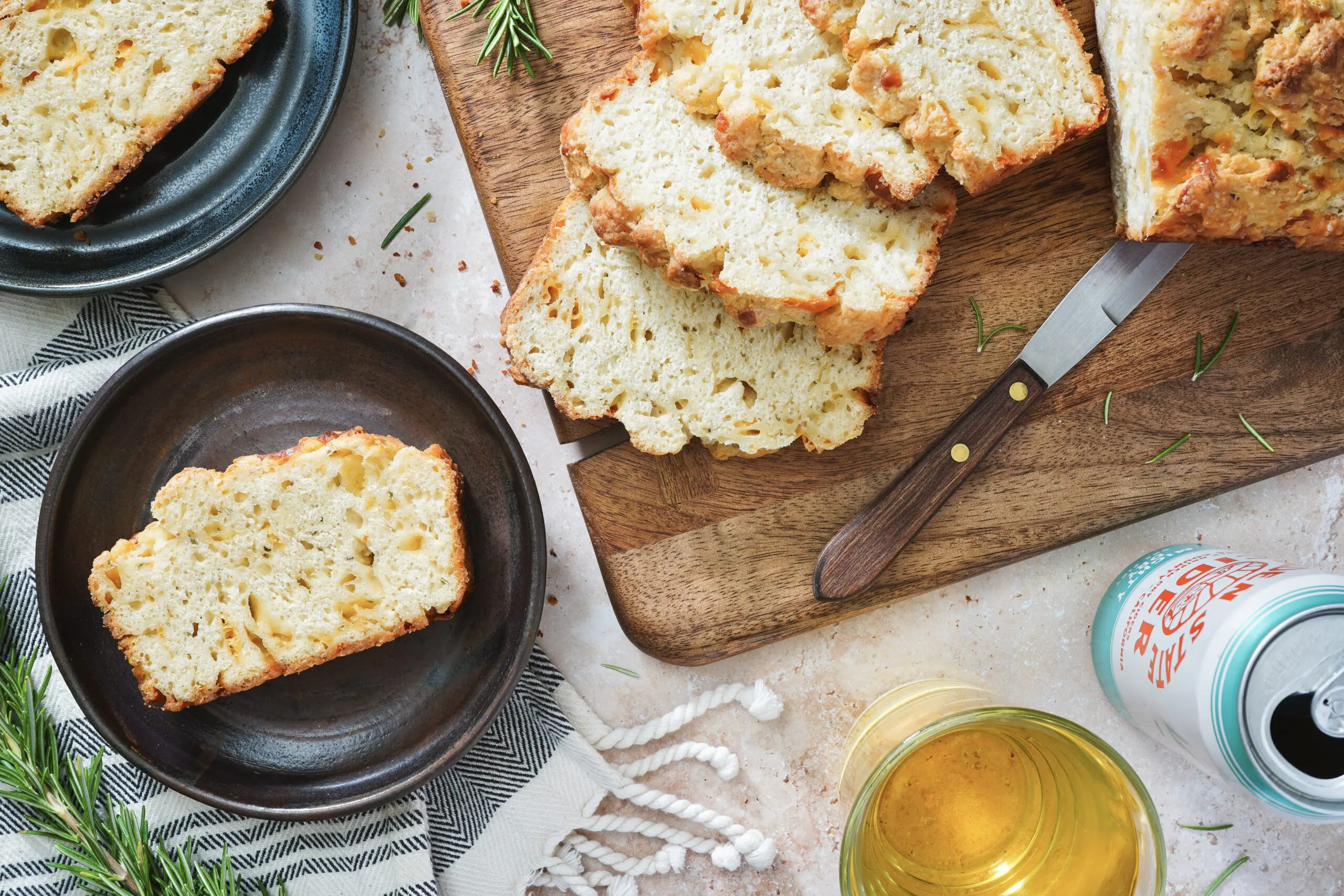 Rustic Rosemary-Cheddar Cider Bread 1