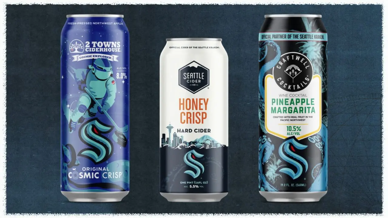 2 Towns Ciderhouse, Craftwell Cocktails and Seattle Cider Co. Team up with Seattle Kraken for New Co-Branded Lineup
