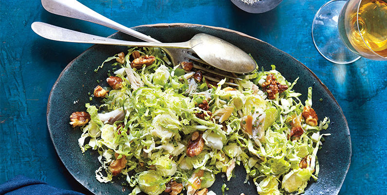 Recipe: Shaved Brussels Sprouts Salad with Hard Cider Vinaigrette
