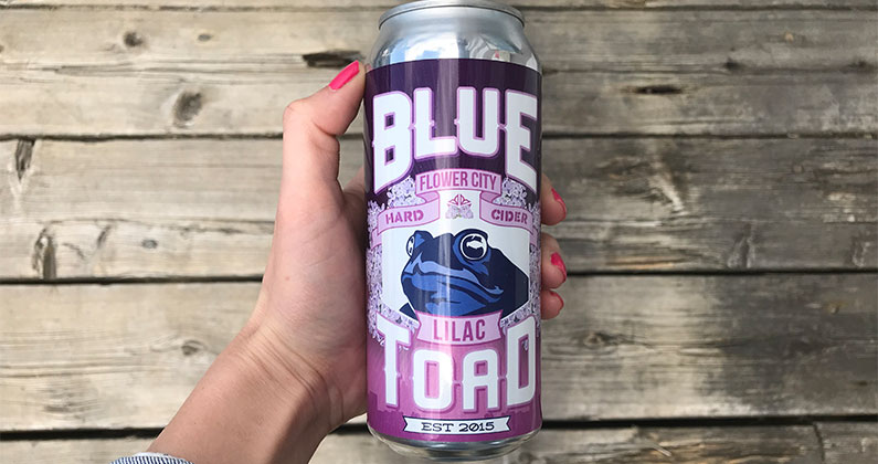 Review: Blue Toad Hard Cider Flower City Lilac