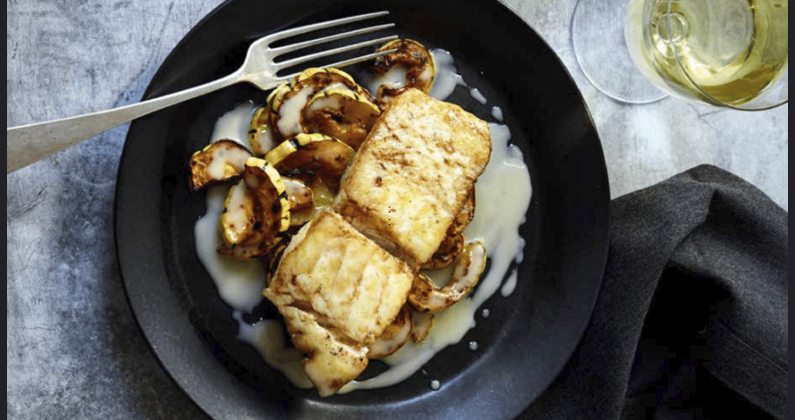 Recipe: Pan-Seared Halibut with Cider Beurre Blanc