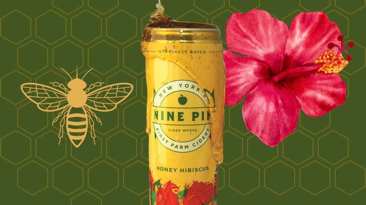 Nine Pin Ciderworks Releases Honey Hibiscus Cider with Campaign to Keep New York Buzzing